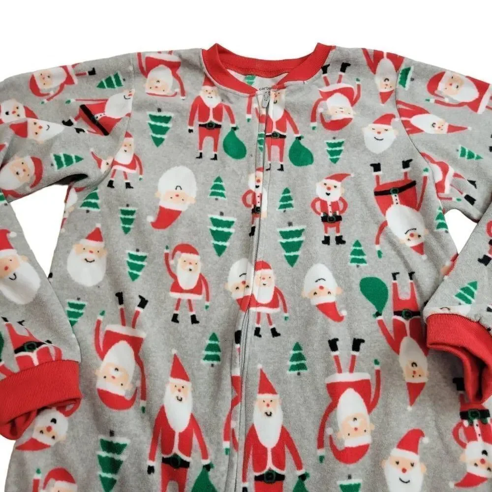 Carter's footed Santa pajamas 12